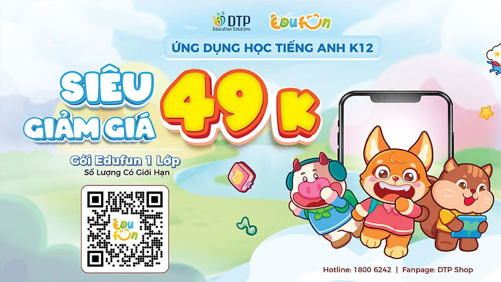 Mừng Edufun ra mắt – Siêu giảm giá 49K